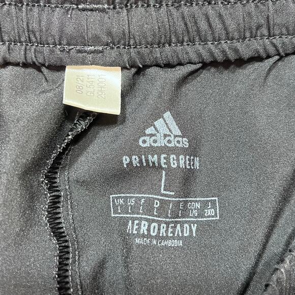 Adidas Club 3STR Shorts Mens Large Black Tennis Stripe GL5411 Aeroready Used - Picture 3 of 3